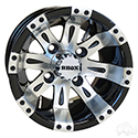 RHOX Vegas, Machined w/Black w/ Center Cap, 10x7 ET-25