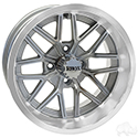 RHOX RX281, Machined Silver, 14x7 ET-25