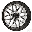 RHOX RX281, White with Gloss Black, 14x7 ET-25