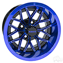 RHOX RX283, Gloss Black with Blue, 12x7 ET-25