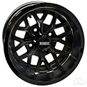 RHOX RX283, Gloss Black, 12x7 ET-25