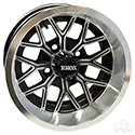 RHOX RX284, Machined Gloss Black, 12x6 ET-10