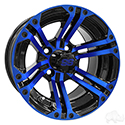 RHOX RX334 Black and Blue w/Center Cap, 12x7 ET-25