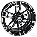 RHOX RX398, Machined Gloss Black, 15x7 ET-25